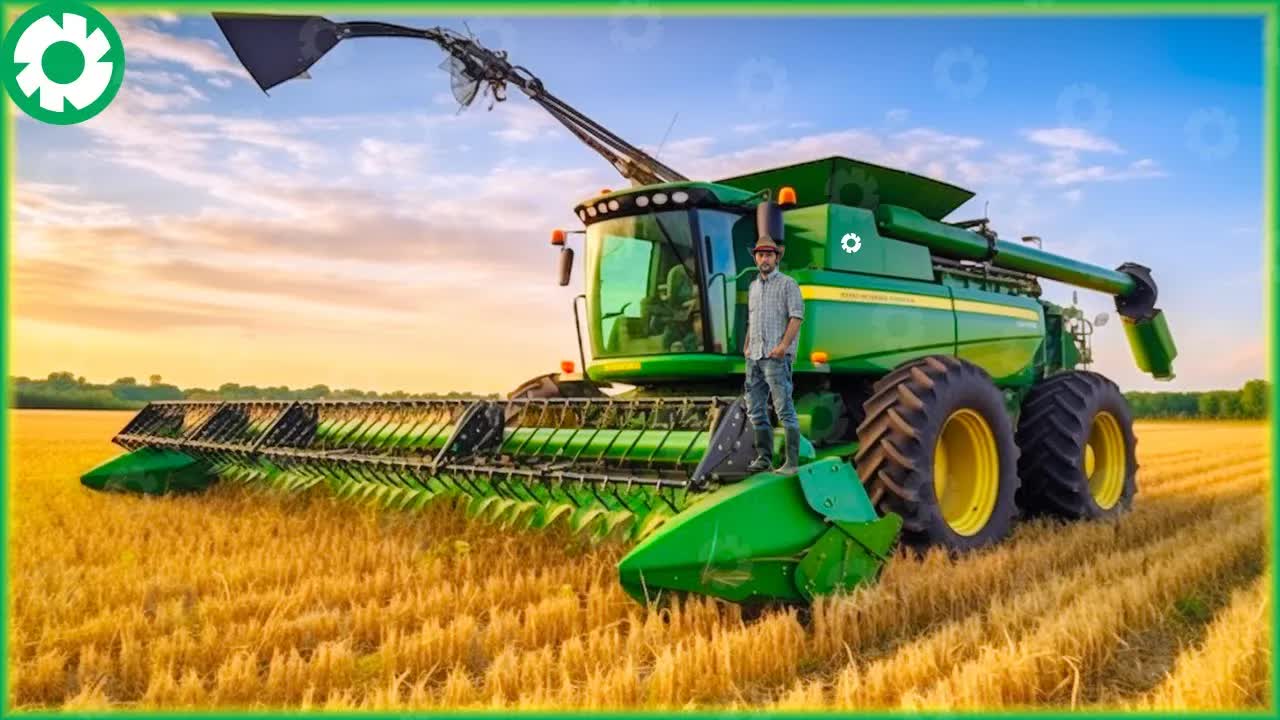 【the engine】现代农业机械厂: 小麦收割机,玉米收割机.