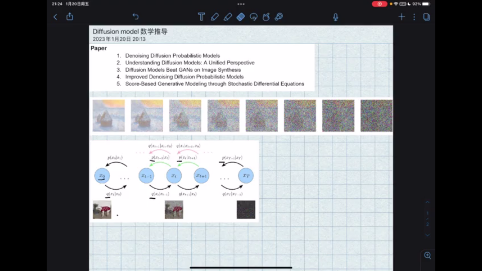 生成扩散模型1 Diffusion model数学推导哔哩哔哩bilibili