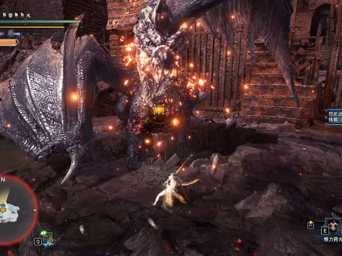 周四v我50,这段你来打 太刀黑龙