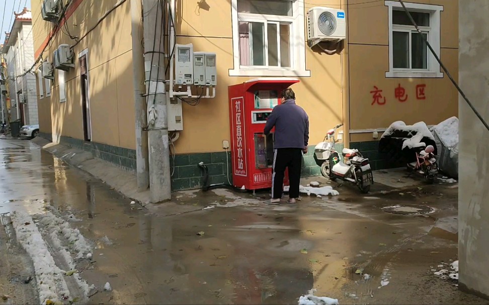 看看北京农村里街道边的箱式水站5毛钱能打多少水哔哩哔哩bilibili