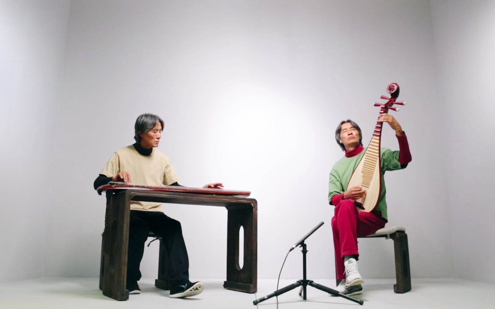 古琴琵琶二重奏:来自顾浪的《关山月》【精彩音乐】#古琴 #琵琶 #即兴