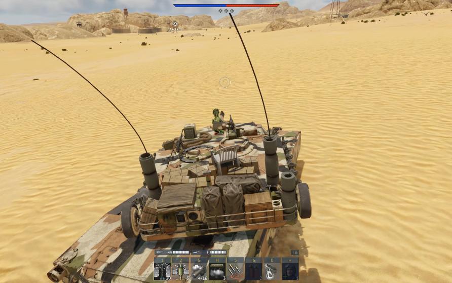 【战争雷霆】美系新礼包m1a1hc"click-bait"西奈半岛17杀4助攻!