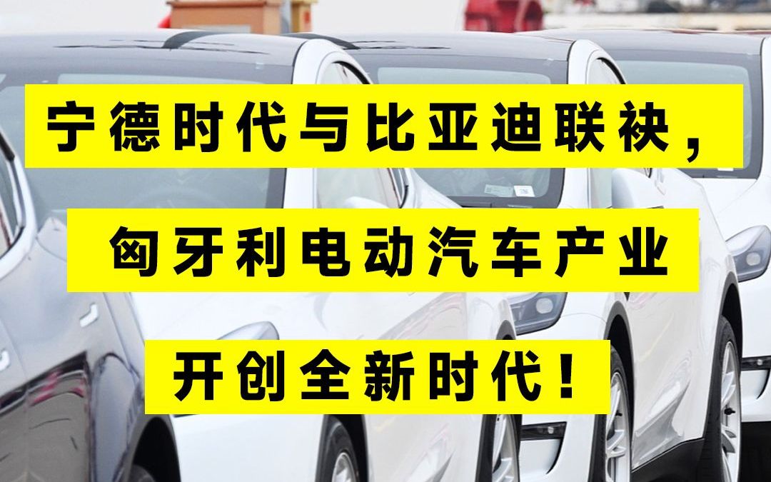 宁德时代与比亚迪联袂,匈牙利电动汽车产业开创全新时代!哔哩哔哩bilibili