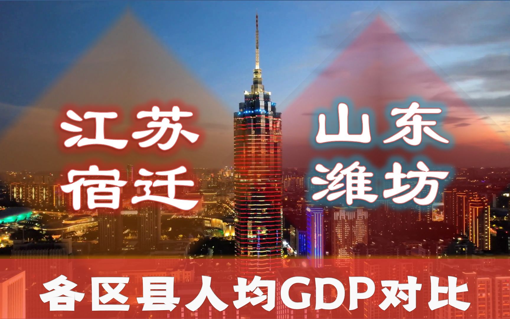 人均gdp全国第119,120城,江苏宿迁VS山东潍坊,两地行政区实力比一比哔哩哔哩bilibili