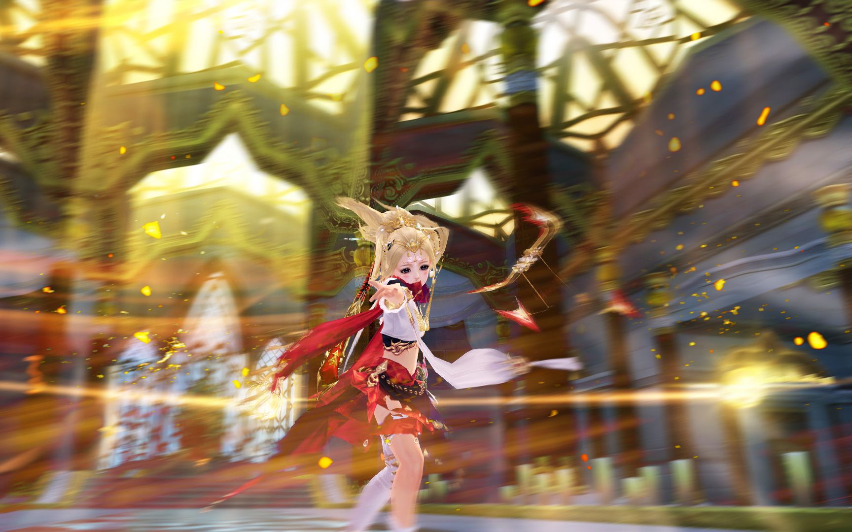 【剑网3】明教朝圣言/单人轻功 山海间背挂特效展示 喵萝~!