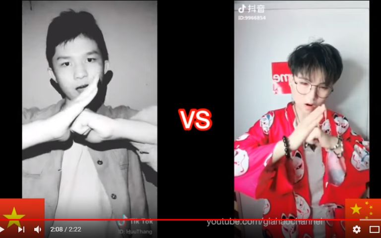 【YouTube】越南人做的中国越南tik tok抖音对比视频,哔哩哔哩bilibili