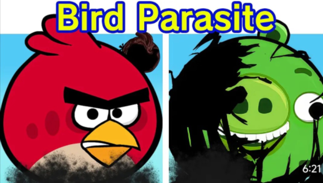 [图]Friday Night Funkin_ VS Angry Birds Parasite _ Musta Parvi (FNF Mod) (Horror)(72