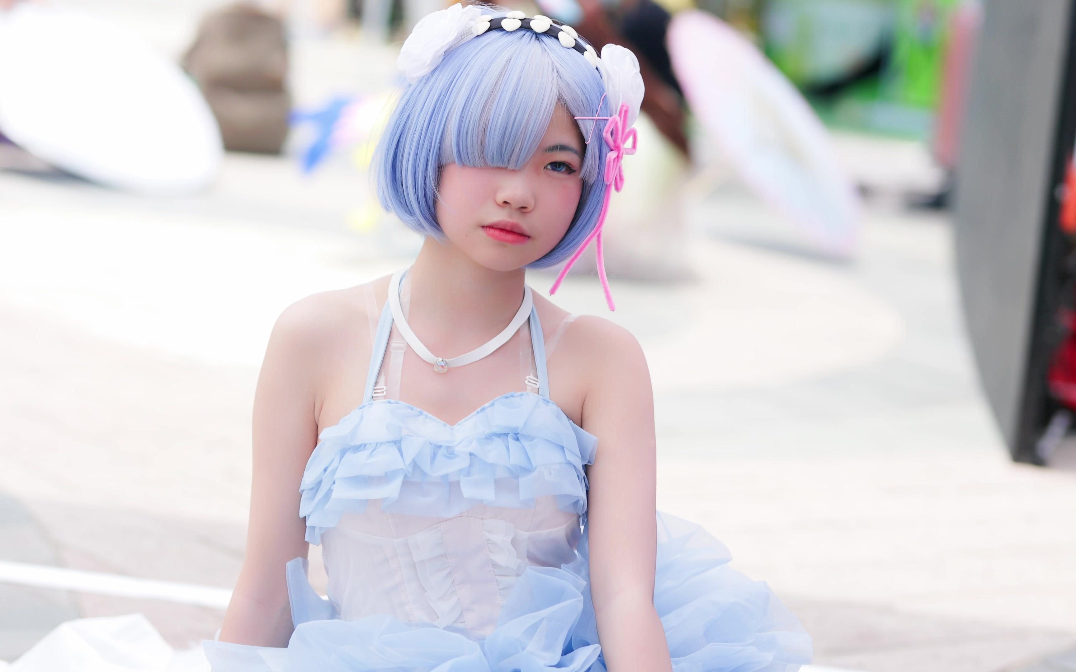 【4k60】没有翅膀的天使雷姆 是lolita白丝雷姆 宁波天一广场漫展