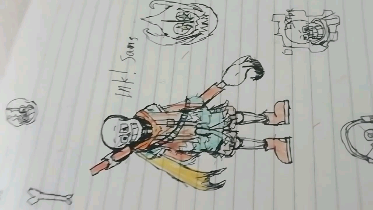 epic sans ink sans (手绘)_哔哩哔哩 (゜-゜)つロ 干杯~-bilibili