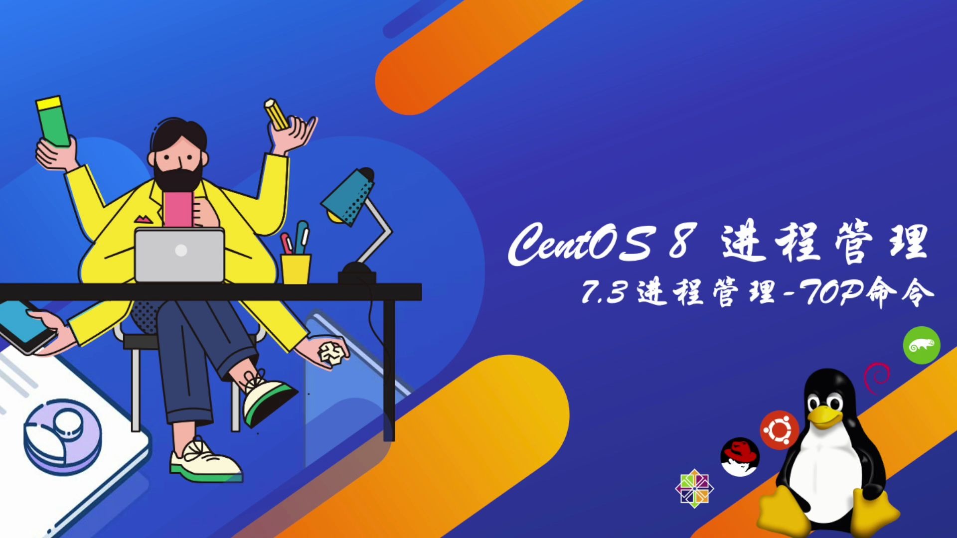 CentOS 8 进程管理/7.3 进程管理top命令哔哩哔哩bilibili