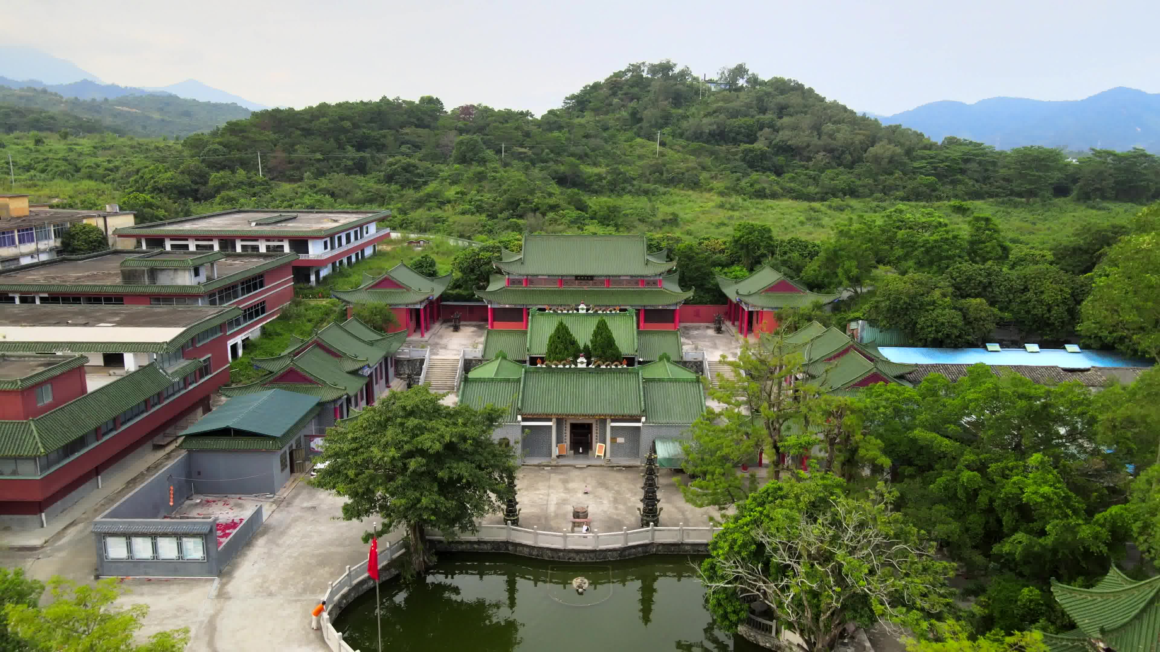 罗浮山九天观航拍