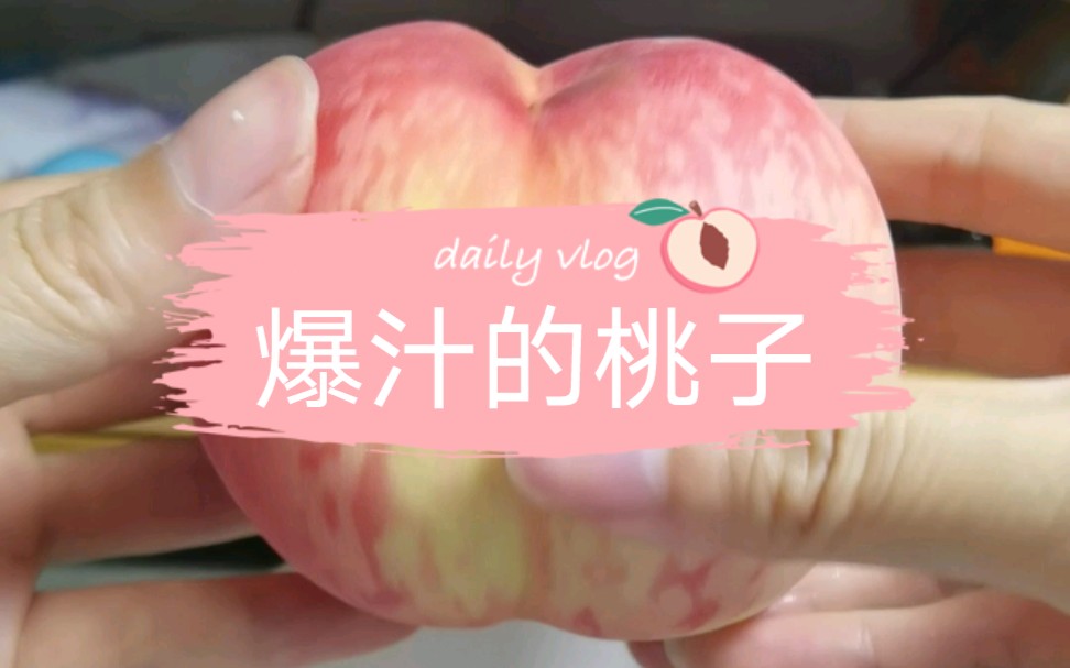 爆汁的桃子—九分钟得到一杯水蜜桃汁哔哩哔哩bilibili