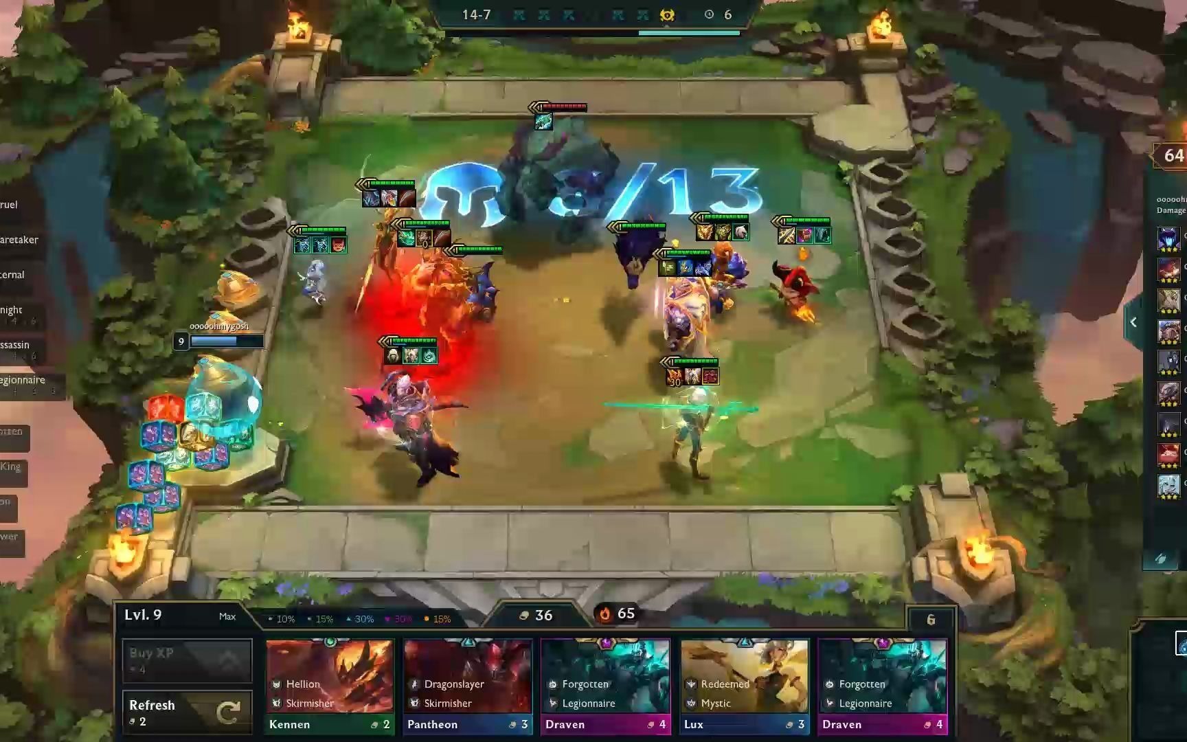 [云顶之弈]s5五费全员三星(美测服1v0)没想到可以这样结束比赛