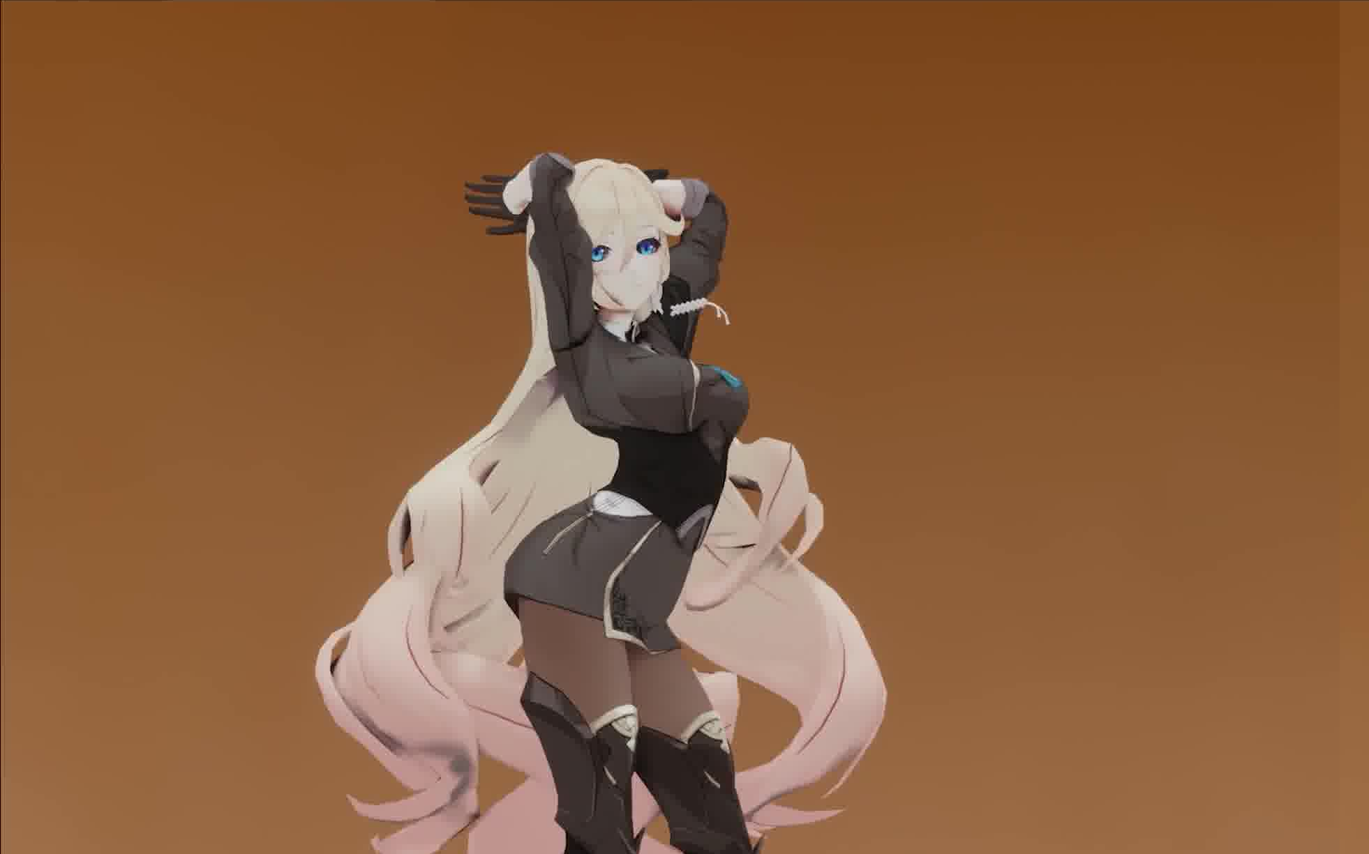 【平行眼/裸眼3d/mmd】02摇的呆鹅_哔哩哔哩_bilibili