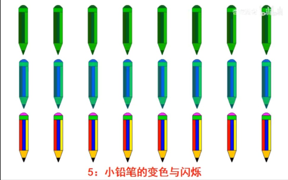 [图]小铅笔的变色与闪烁