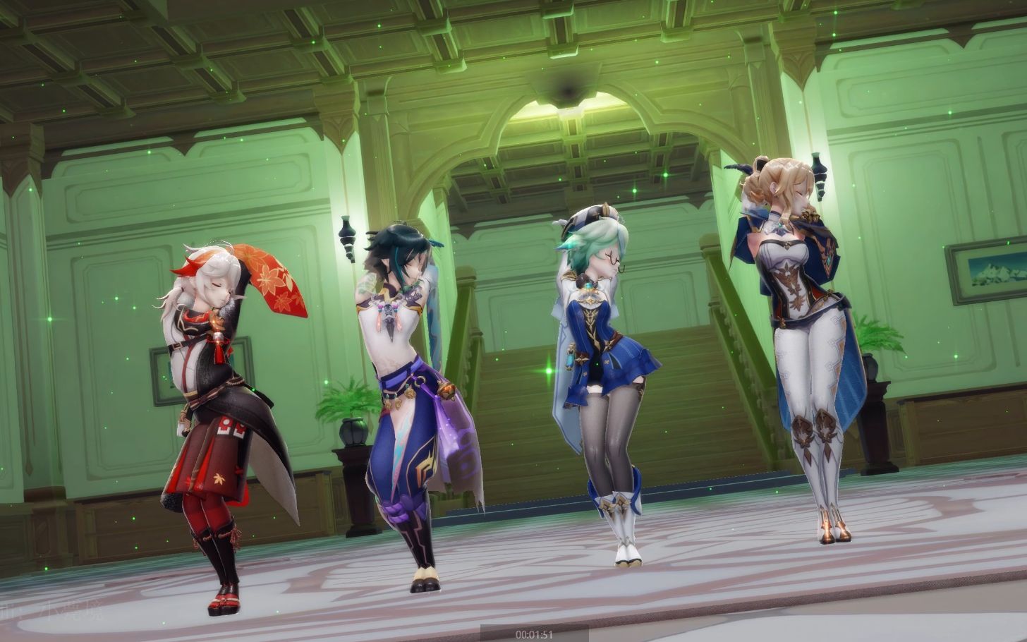 【原神mmd】提瓦特风系女团,提线木偶stellar - marionette