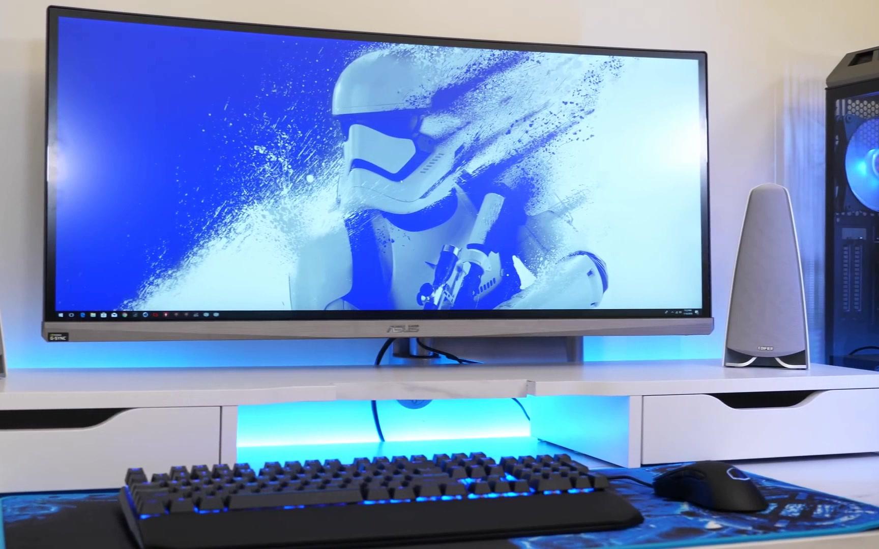 diy全套宜家打造自己的电脑桌面!