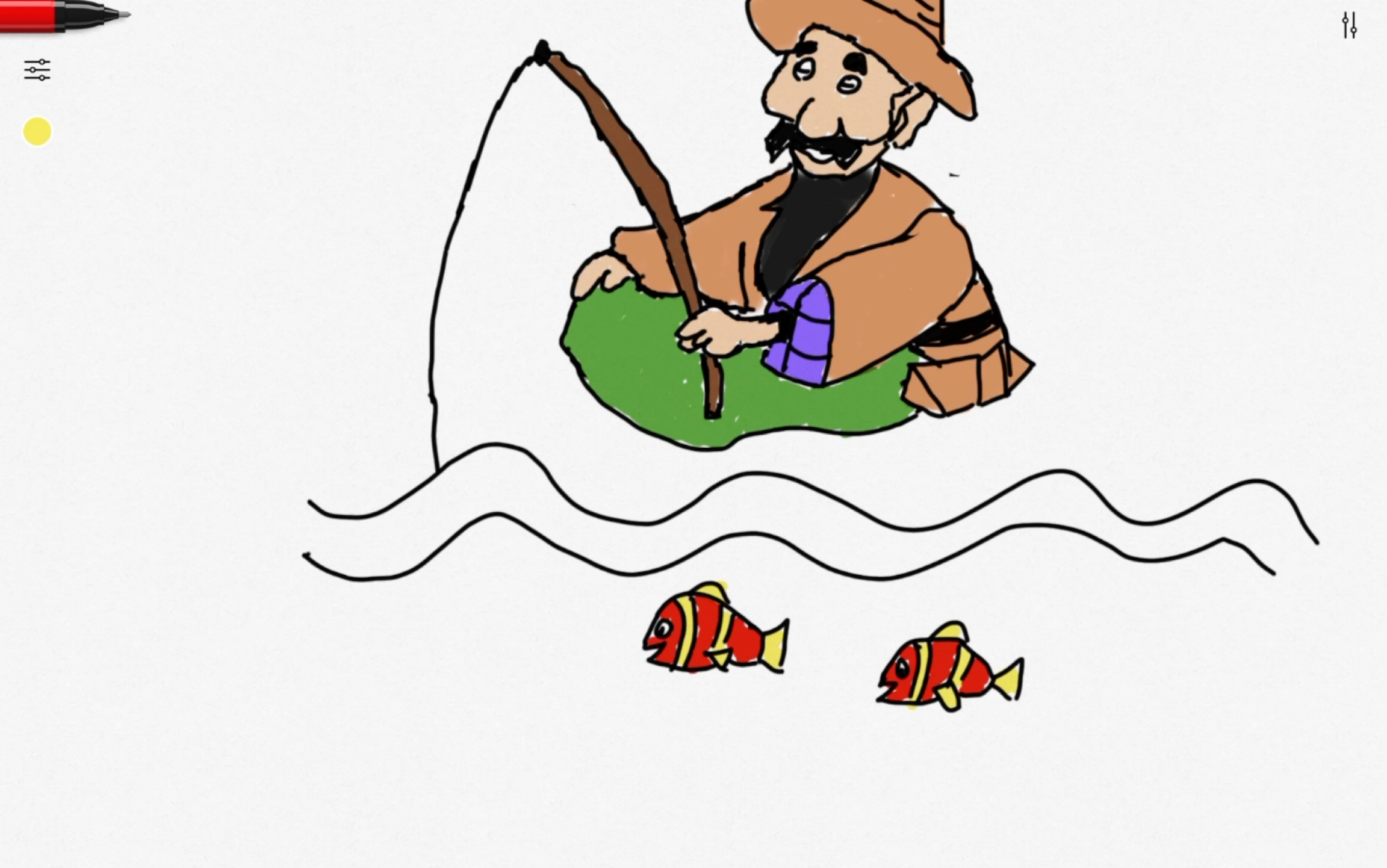 星星学堂-绘画(姜太公钓鱼)