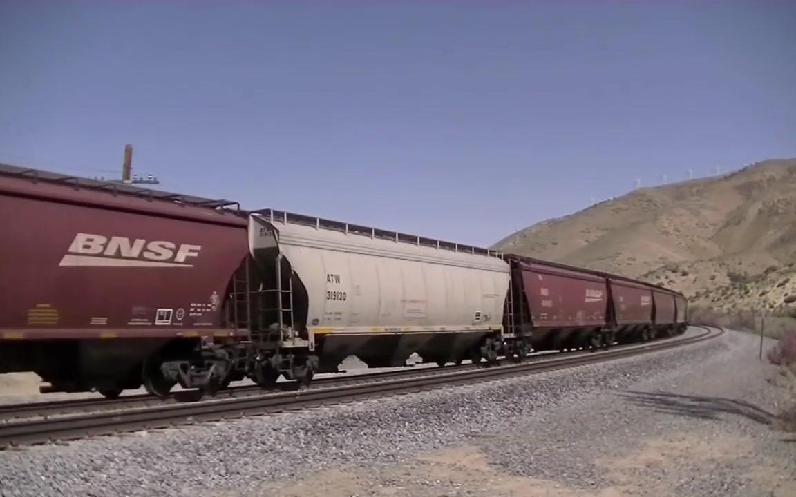 美国铁路重载列车图片
