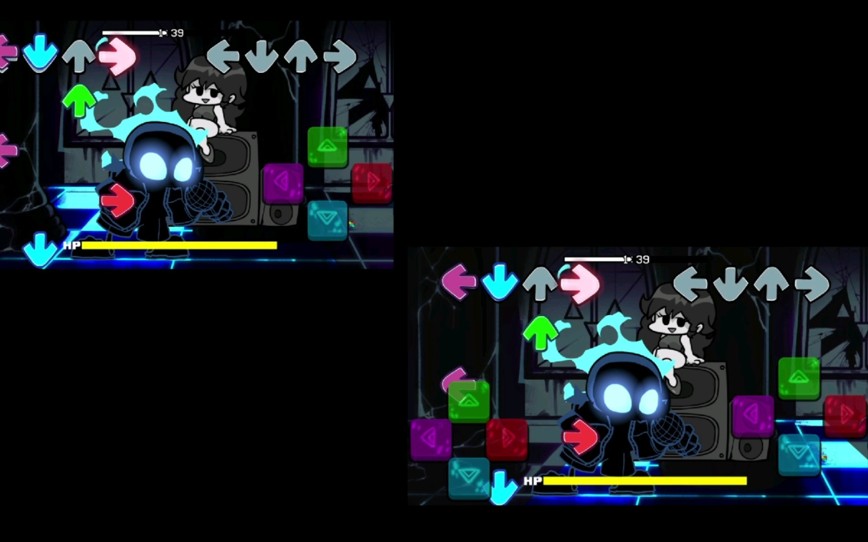 [图]【fnf:手机版】噩梦模式BAD-TIME(nightmare sans)观赏性较好通关对比