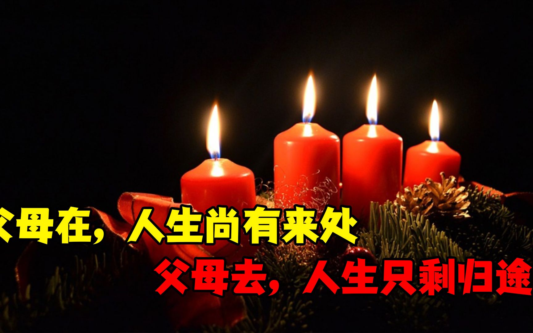 父母在,人生尚有来处,父母去,人生只剩归途