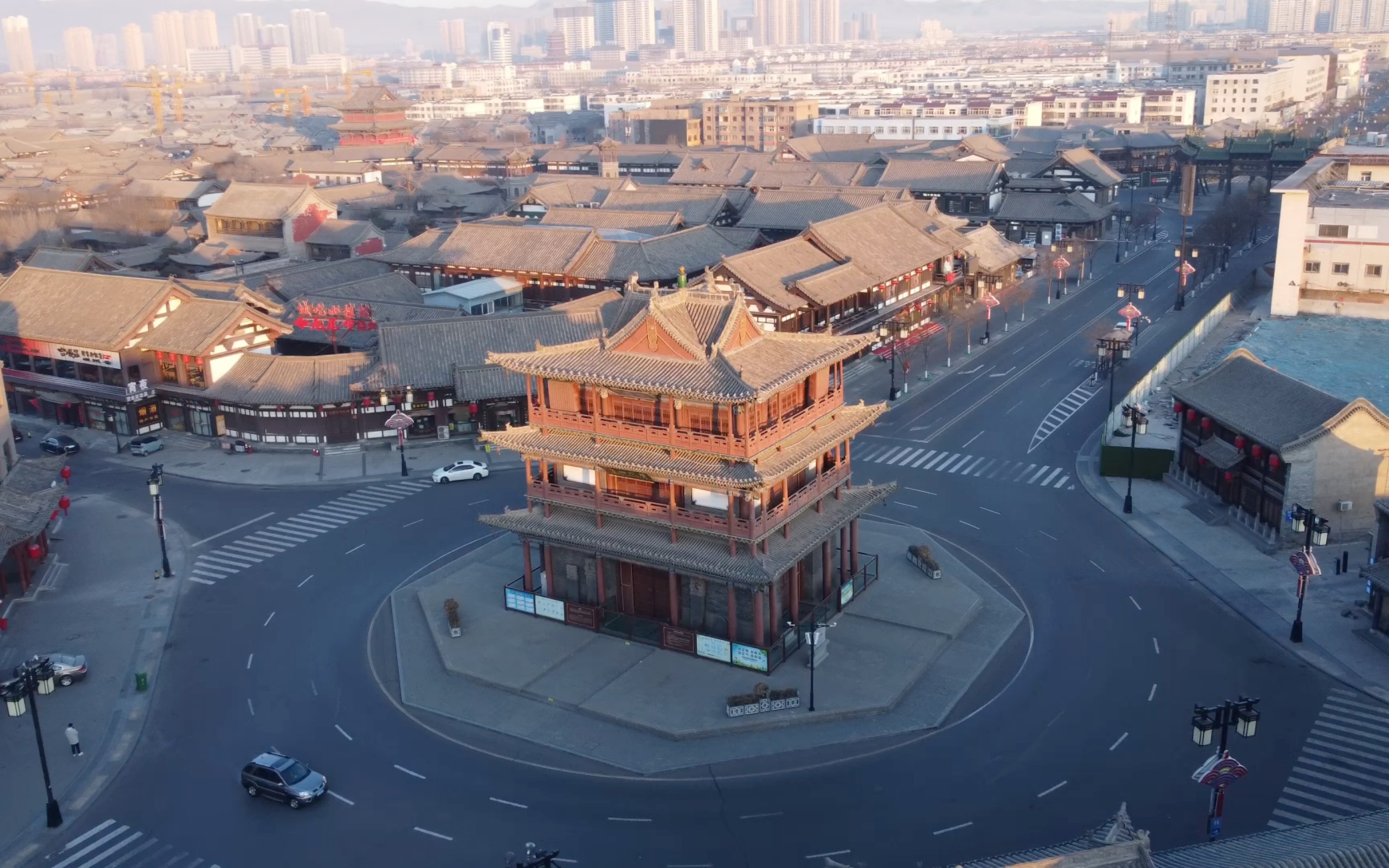 dji mini2航拍大同古城