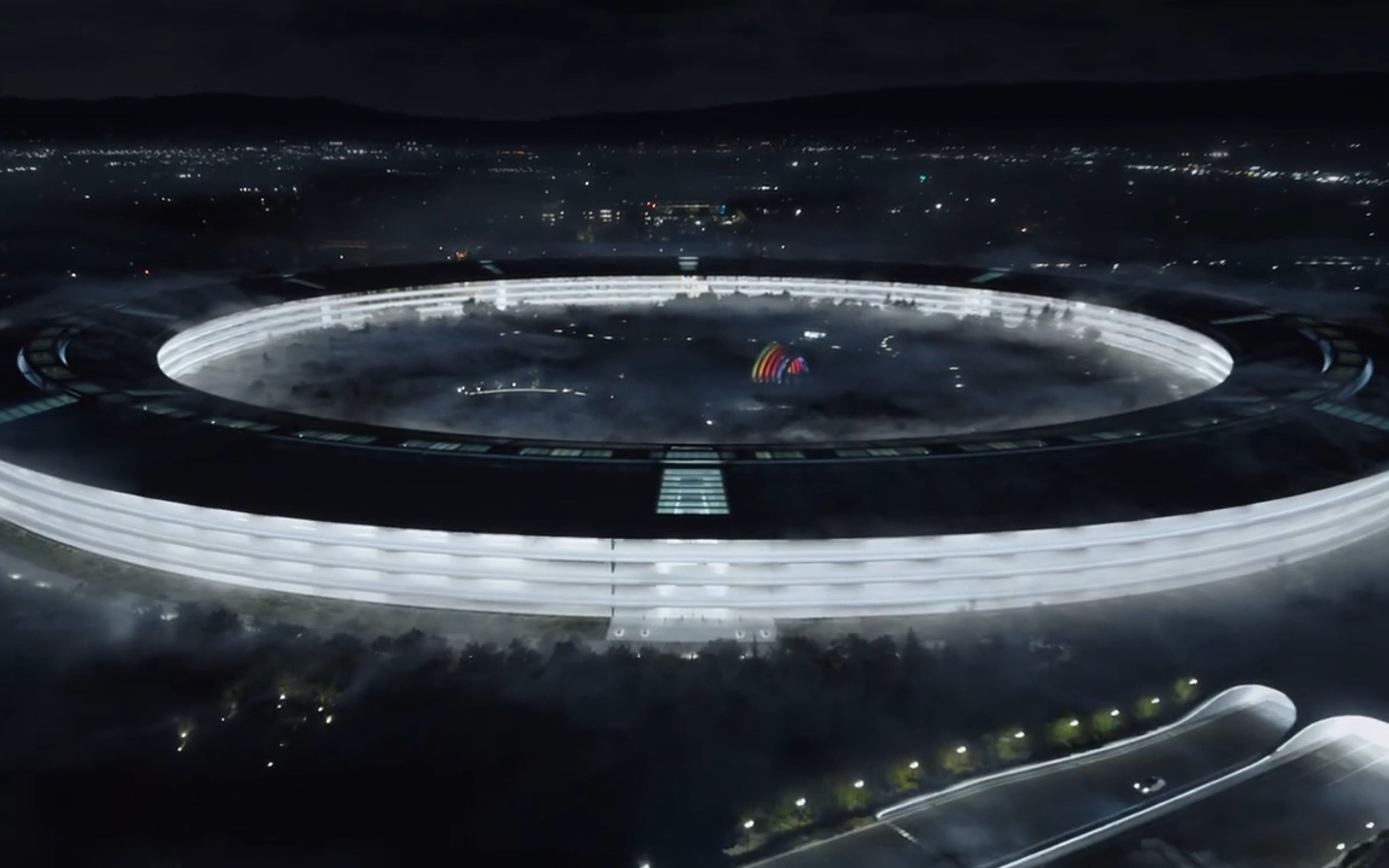 你见过万圣节风格的apple park吗?