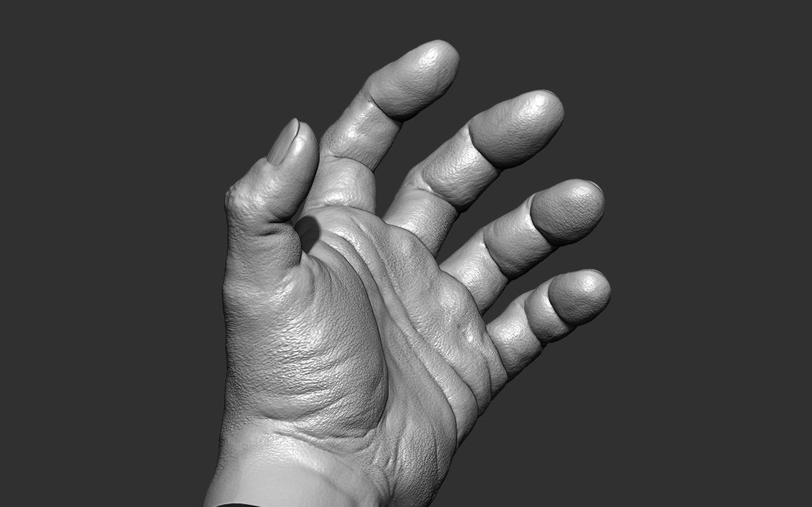 zbrush男性手雕刻参考资料,zbrush雕刻资料