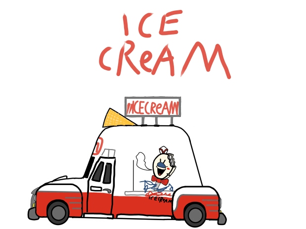 恐怖冰淇淋罗德简笔画图片