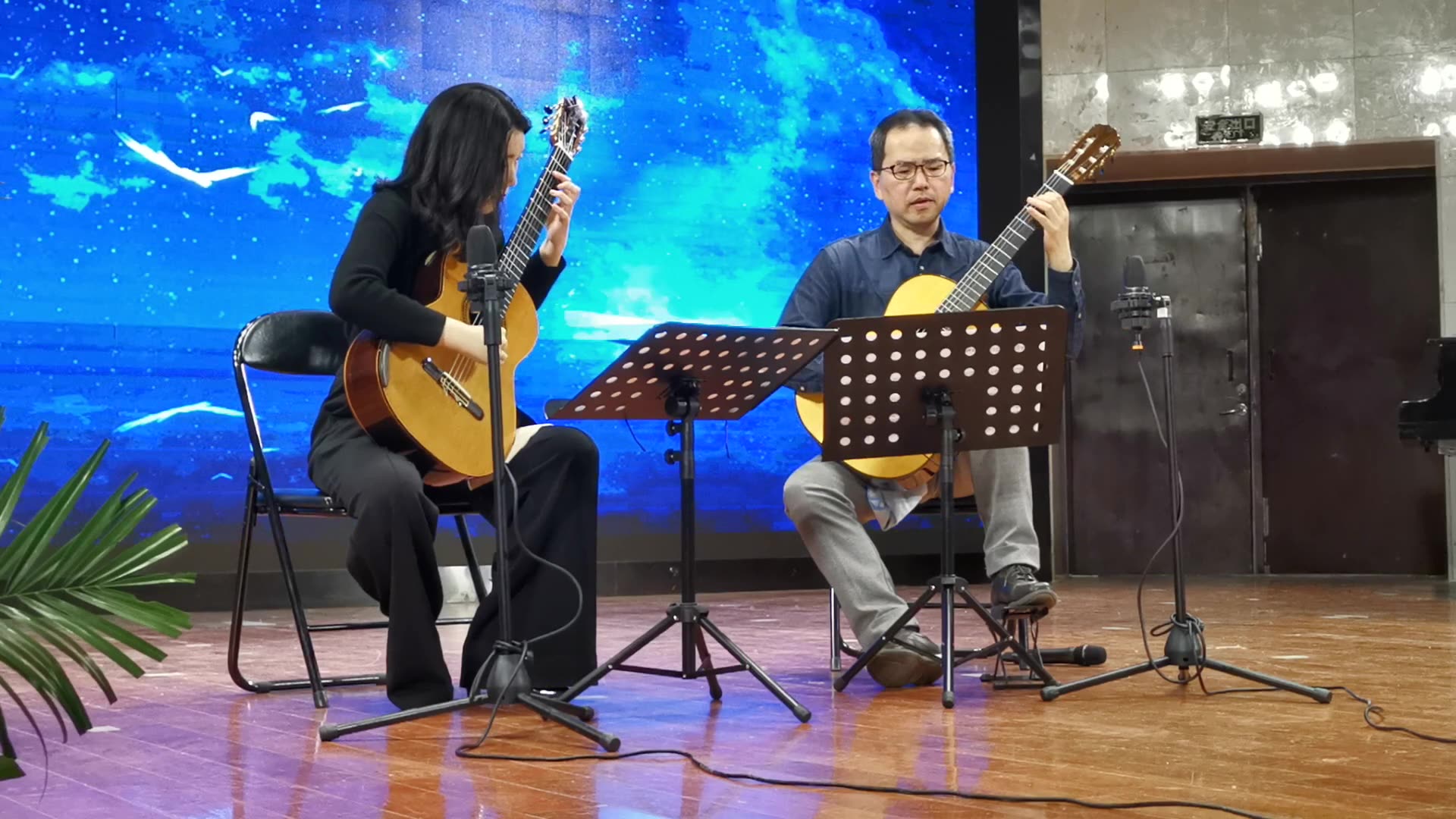 古典吉他二重奏《卡鲁里小夜曲》演奏:叶登民,王翔越(第二部分)