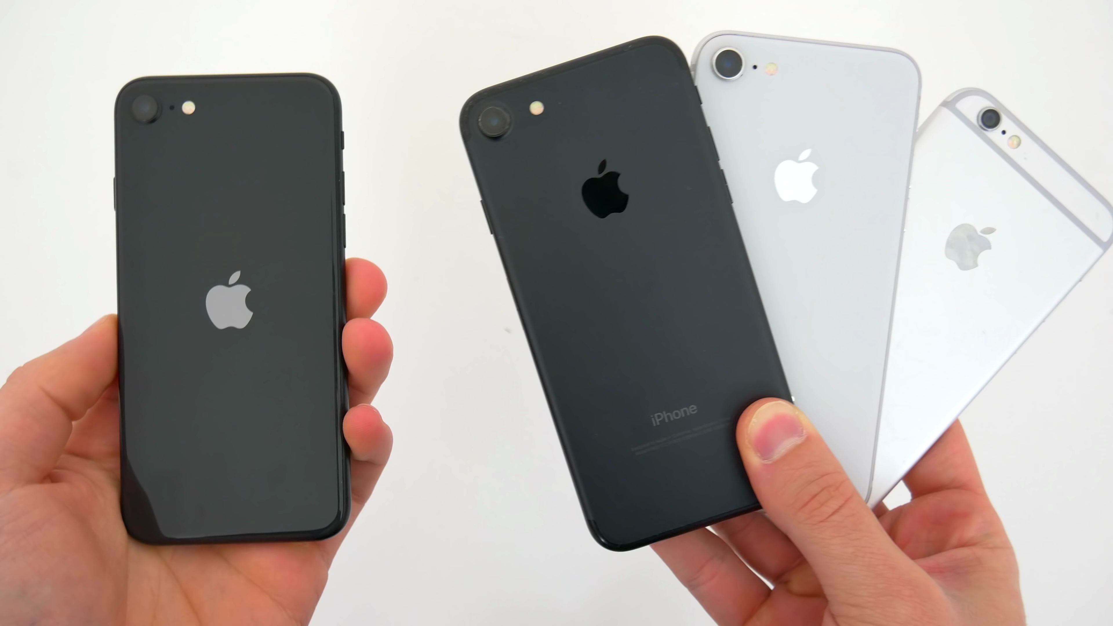 速度测试_ iphone se 2020 vs iphone 8 vs iphone 7 vs iphone 6!