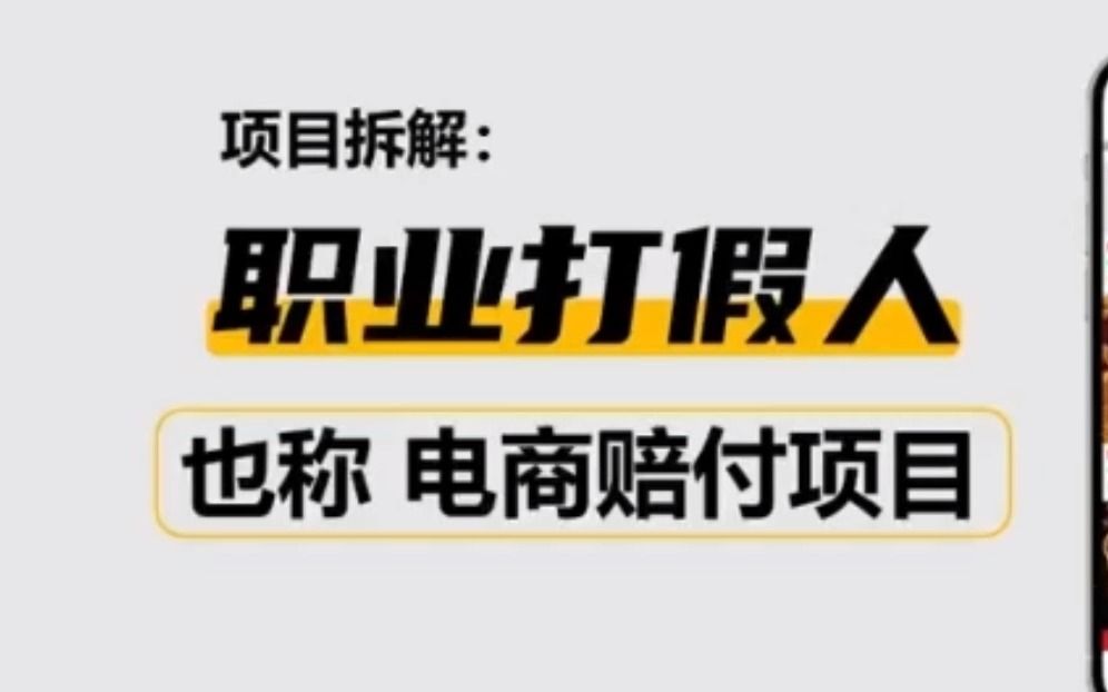 这期视频解密一下电商打假,电商赔付项目,职业打假人是怎么打假的.哔哩哔哩bilibili