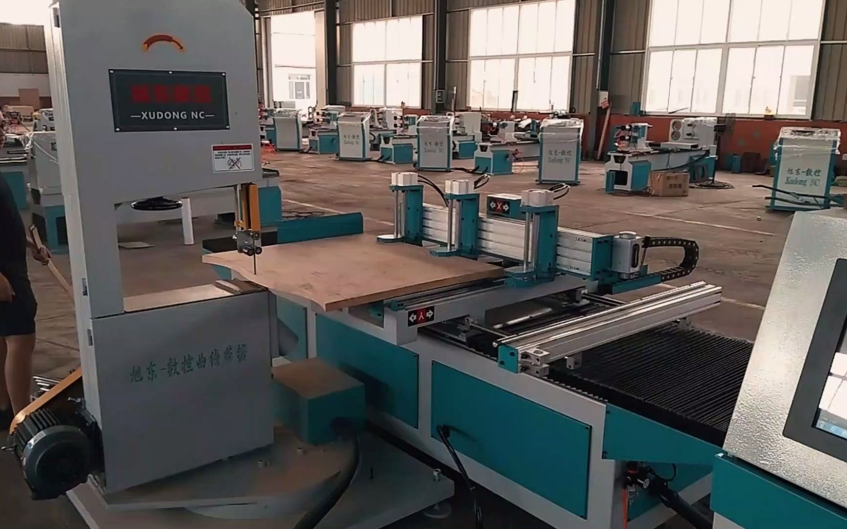 台式拉花锯 实木异形锯铣机实地拍摄 (2)