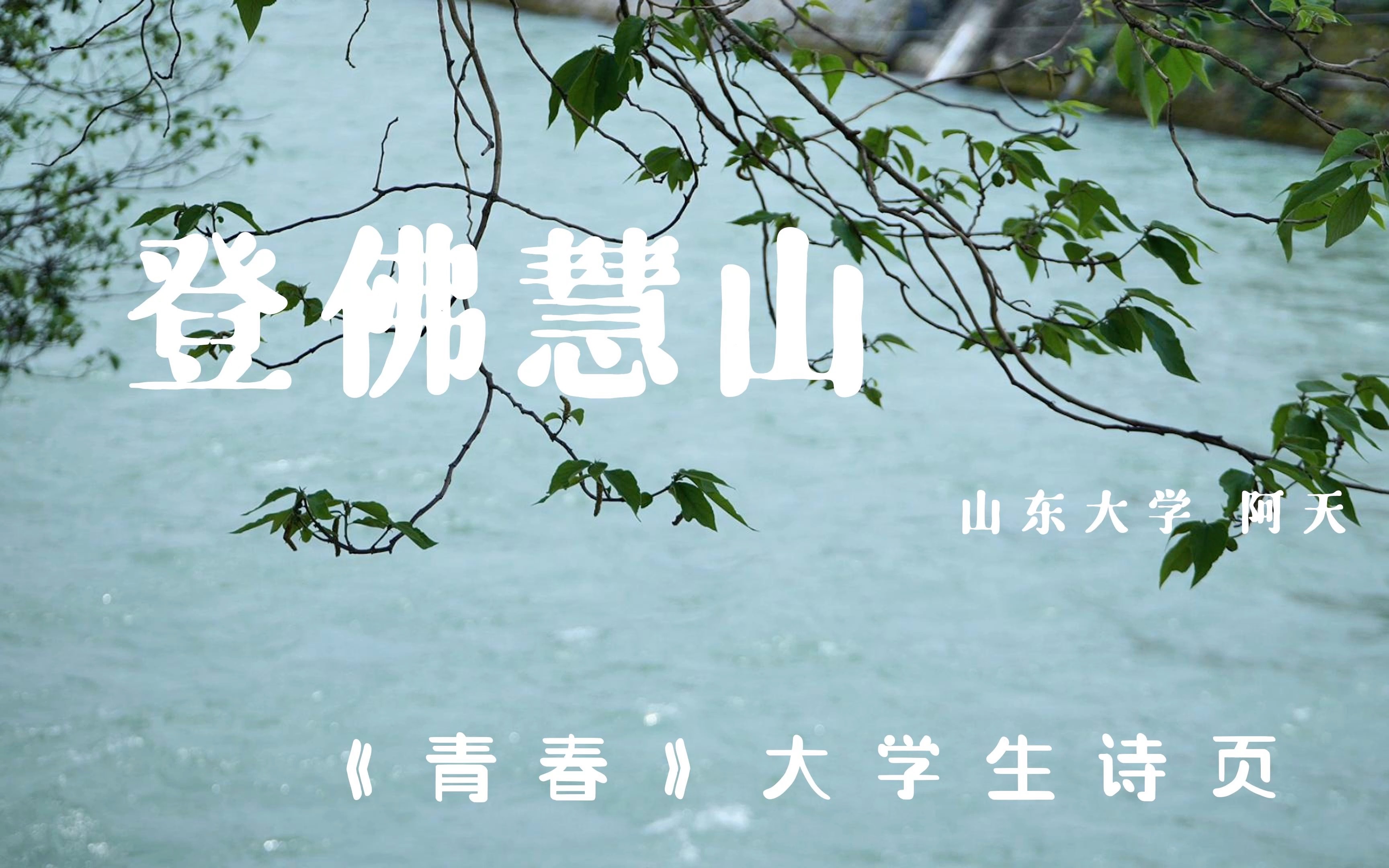 大学生的诗丨《登佛慧山》 “登高望远 发现此行的目的已在旅途中全部消解 秋天高高在上 群山无语 仿佛所有的词语已到达了终点”「山东大学 阿天」哔哩...