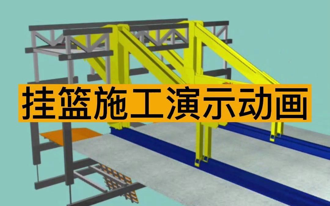 挂篮施工演示动画
