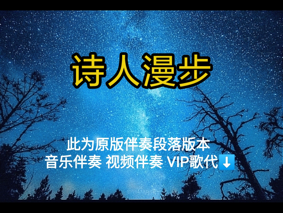 诗人漫步 蔡依林【无损原版伴奏】