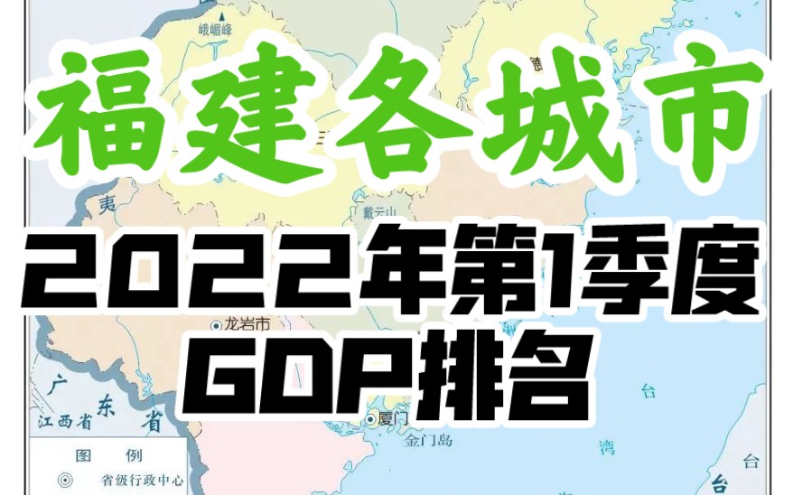 【福建各市GDP】2022年第一季度福建各城市GDP排名哔哩哔哩bilibili