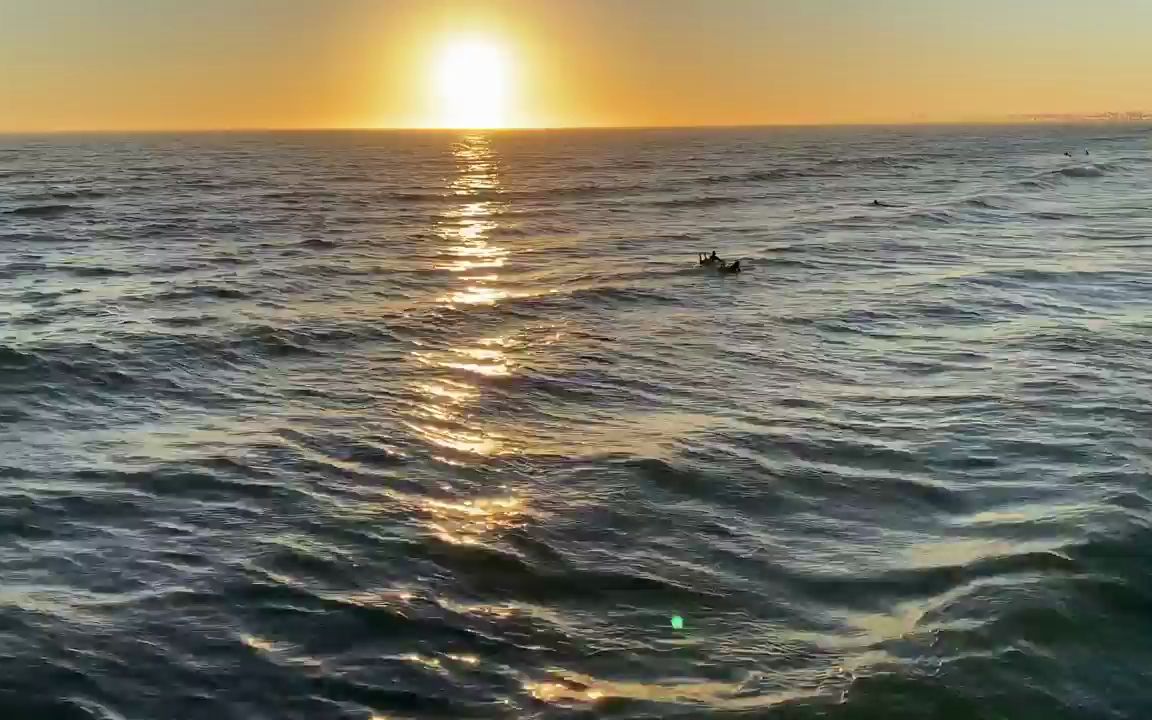 视频素材 ▏h470 壮观夕阳下大海海洋海浪波涛汹涌澎湃特写实拍视频