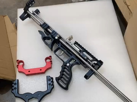 猎鹰全数控伸缩杆弹弓自选搭配卡球夹片弓门