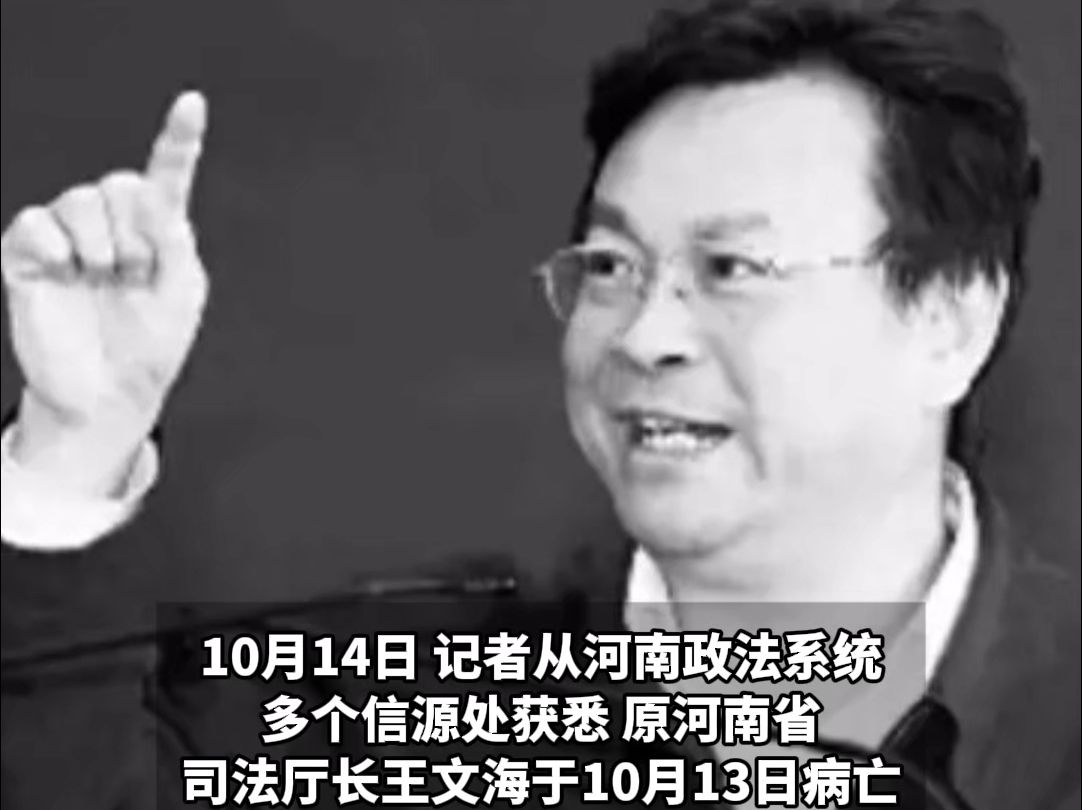 原河南省司法厅长王文海病亡,3年前落马,二审结束尚未判决,被指系洛阳盗墓大案“保护伞”哔哩哔哩bilibili