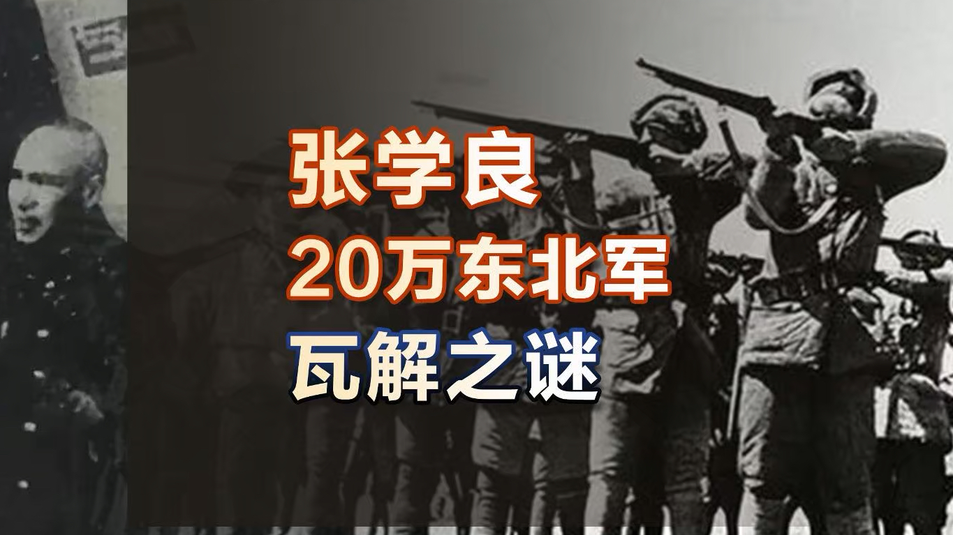 张学良被软禁之后,他麾下20万东北军是什么反应?东北军不久后为何迅速瓦解?哔哩哔哩bilibili