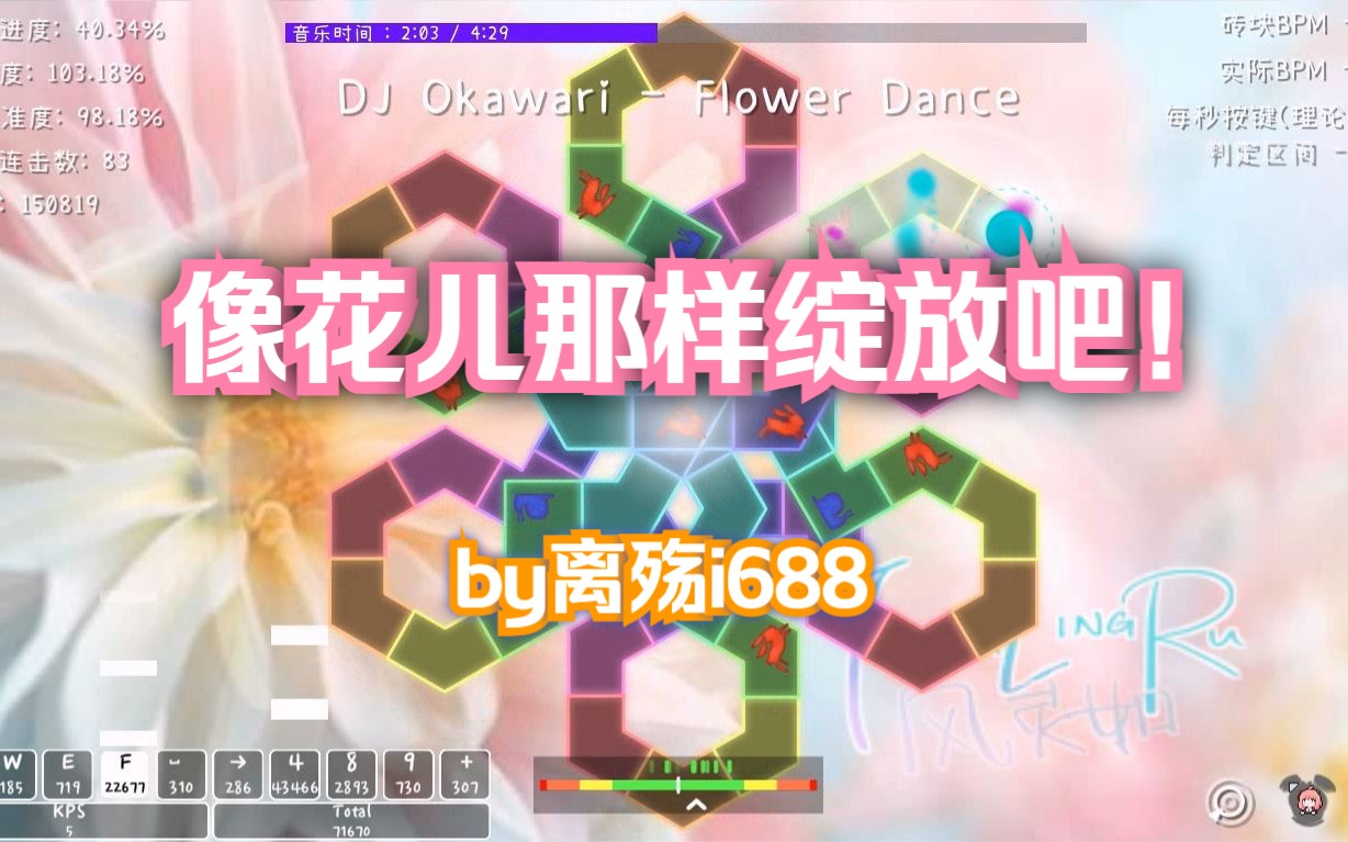 [图][冰与火之舞]像花儿那样绽放吧！DJ Okawari-Flower Dance 花之舞 标判 110.63%