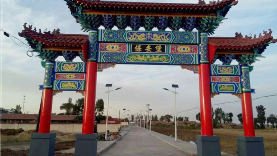 专业制作水泥仿古牌楼 古建牌楼厂家 古建彩绘牌坊 村口大门 村口牌楼