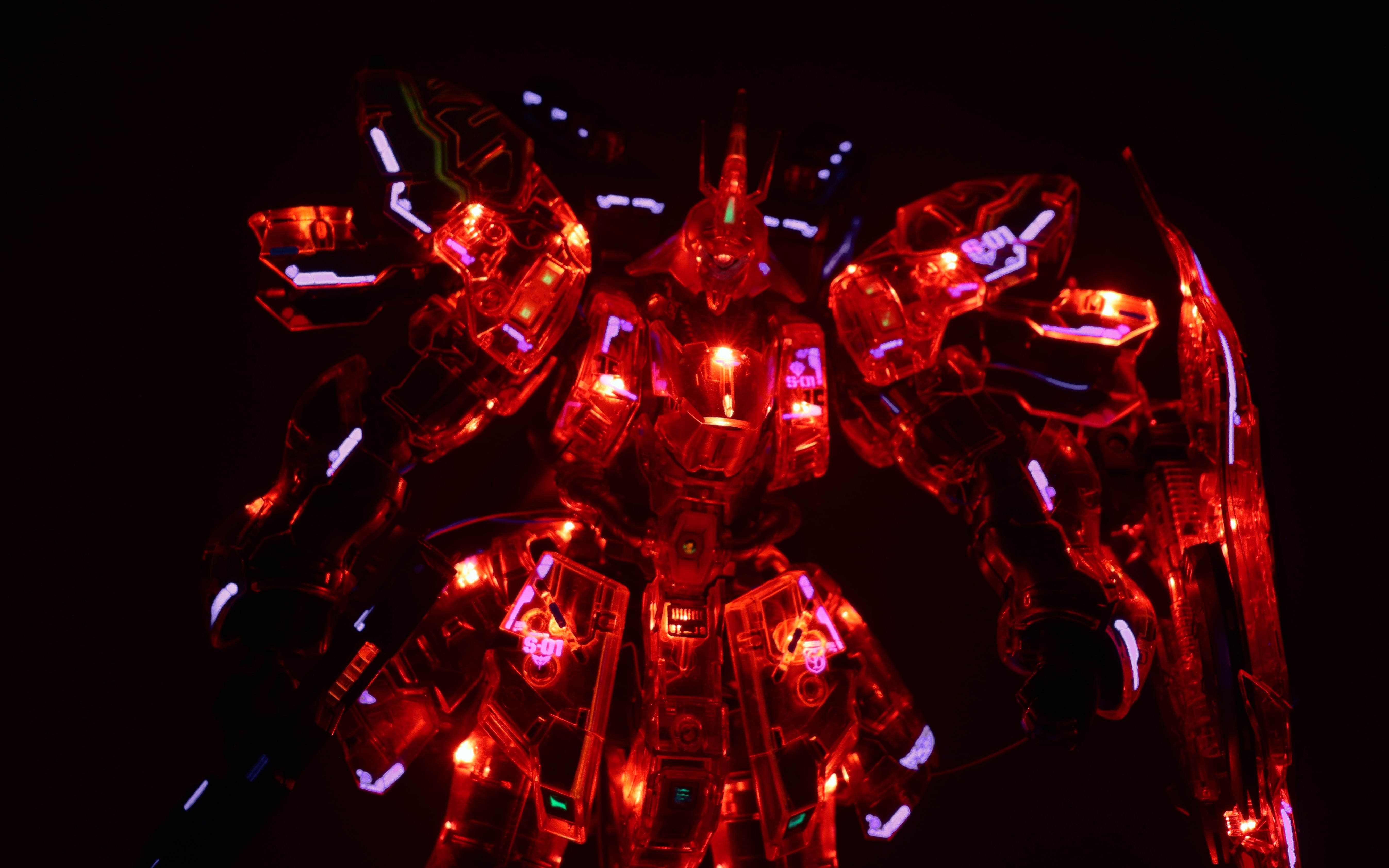 极致点亮!外甲细节100%显现的rg 沙扎比 彩色透明版