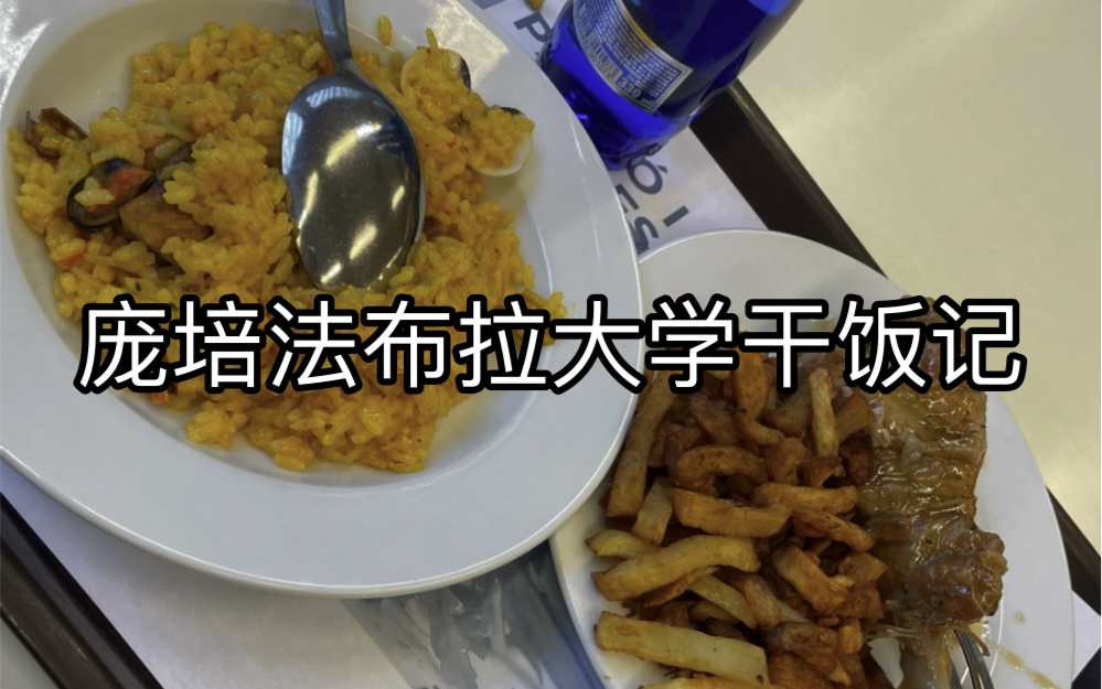 巴塞罗那庞培法布拉大学(UPF)干饭游记!有黑暗料理也有海鲜饭!西班牙版内卷人的必备食堂(赶ddl 的我几乎天天去哔哩哔哩bilibili