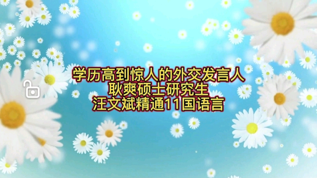 学历高到惊人的外交发言人,耿爽硕士研究生,汪文斌精通11国语言哔哩哔哩bilibili