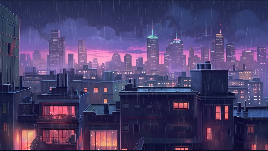 [图]｜雨夜｜Lofi｜万家灯火｜享受孤独｜