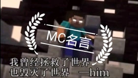 Mc名言 哔哩哔哩 つロ干杯 Bilibili