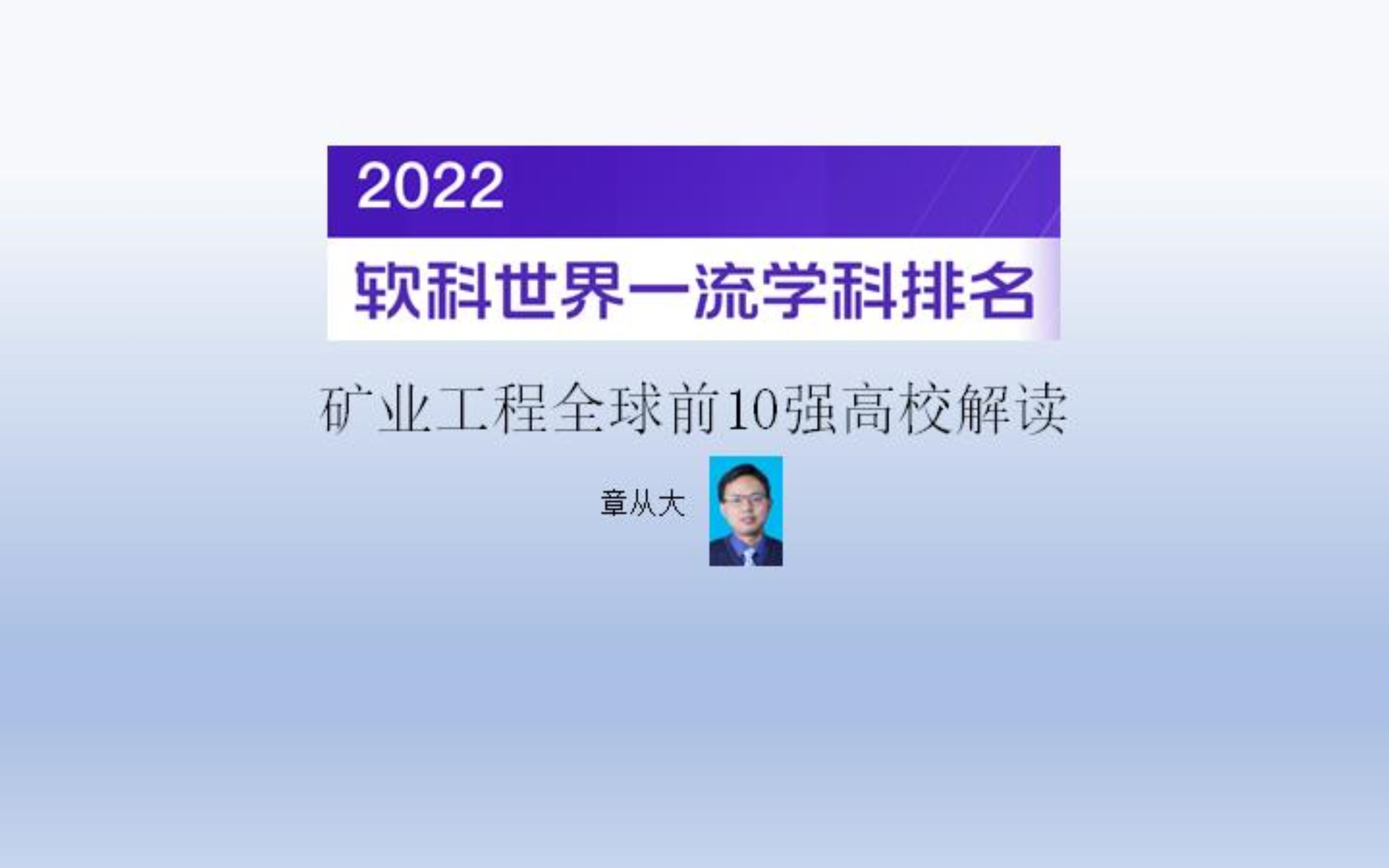 2022矿业工程全球前10强高校解读,含中南大学哔哩哔哩bilibili