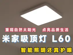 Download Video: 米家吸顶灯 L60，重现自然太阳光点亮品质生活，智能照明还真护眼